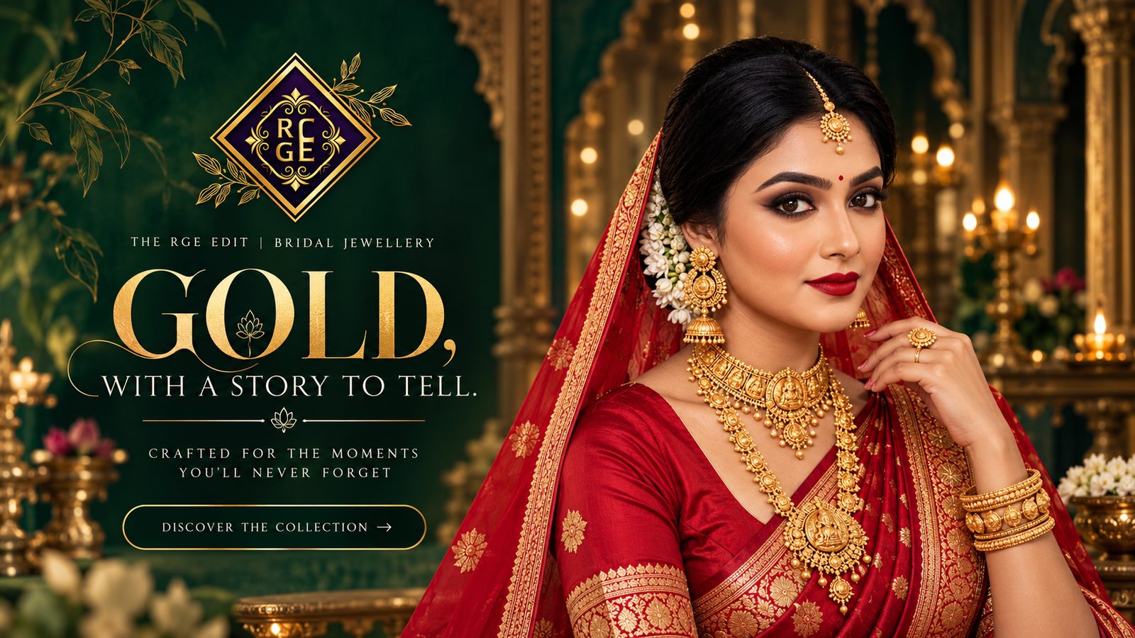Bridal jewellery collection banner